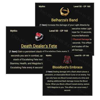 ESO Mythic Items boost