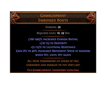 poe 2 gamblesprint boost