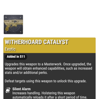 Witherhoard Catalyst boost