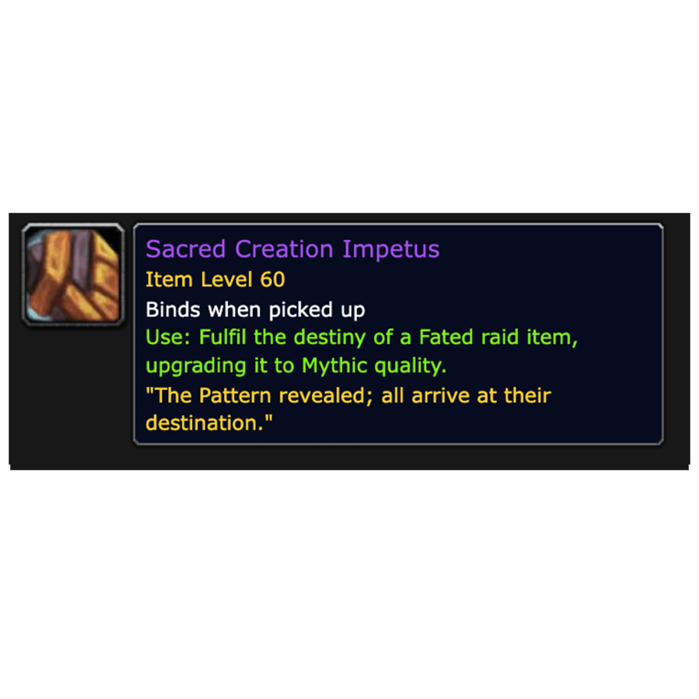 buy Sacred Creation Impetus boost